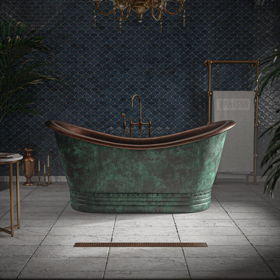 Matte Black Copper Bathtub