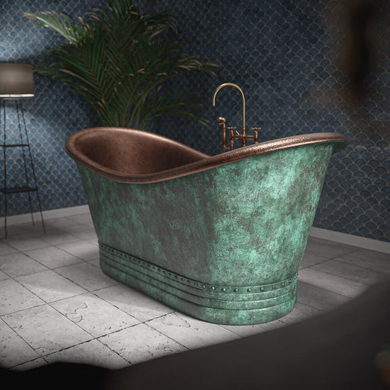 Matte Black Copper Bathtub