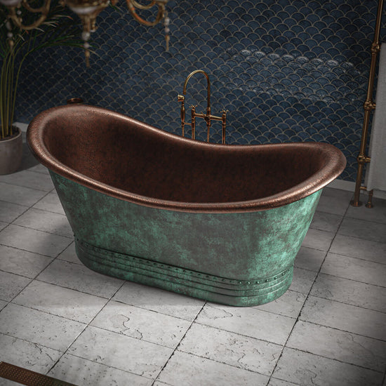 Matte Black Copper Bathtub