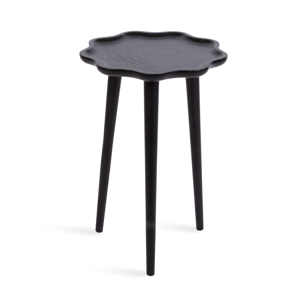 Scallop-Edge Side Table