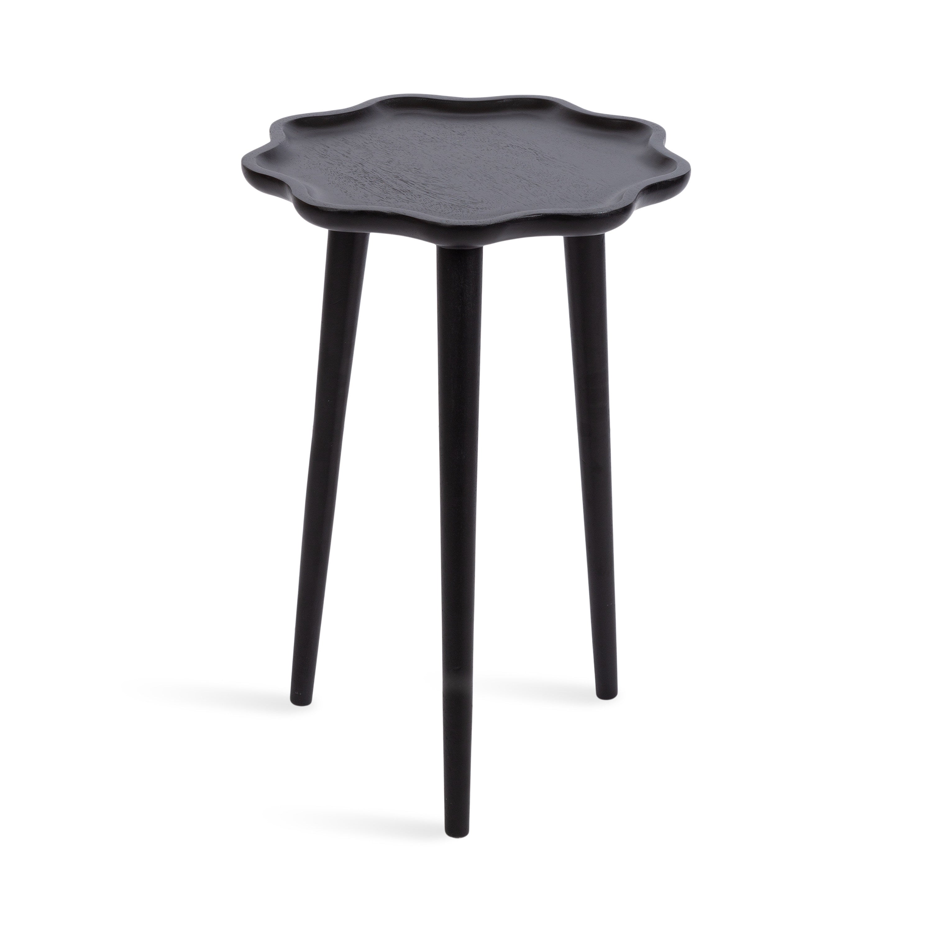 Scallop-Edge Side Table