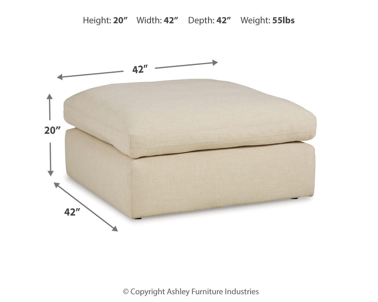 Elyza Oversized Ottoman