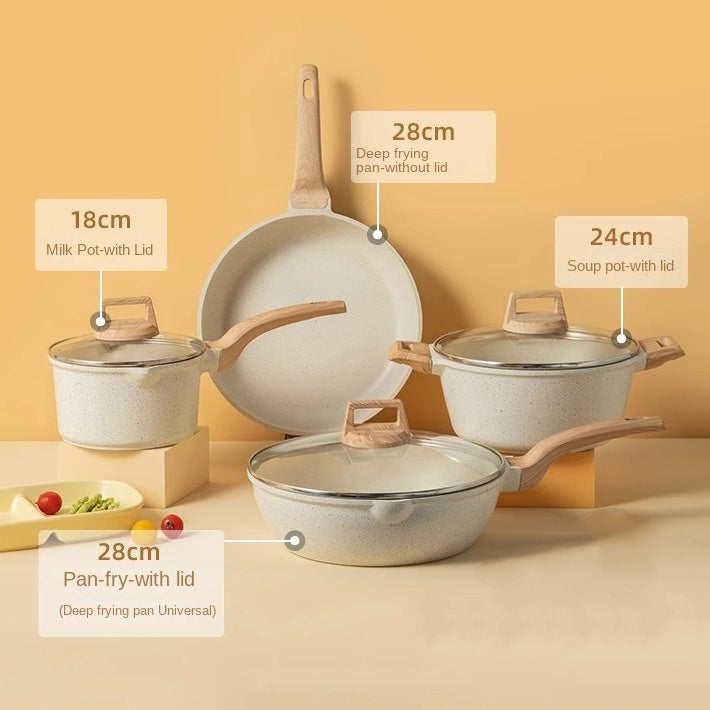 Beige Nonstick Sauté Pan