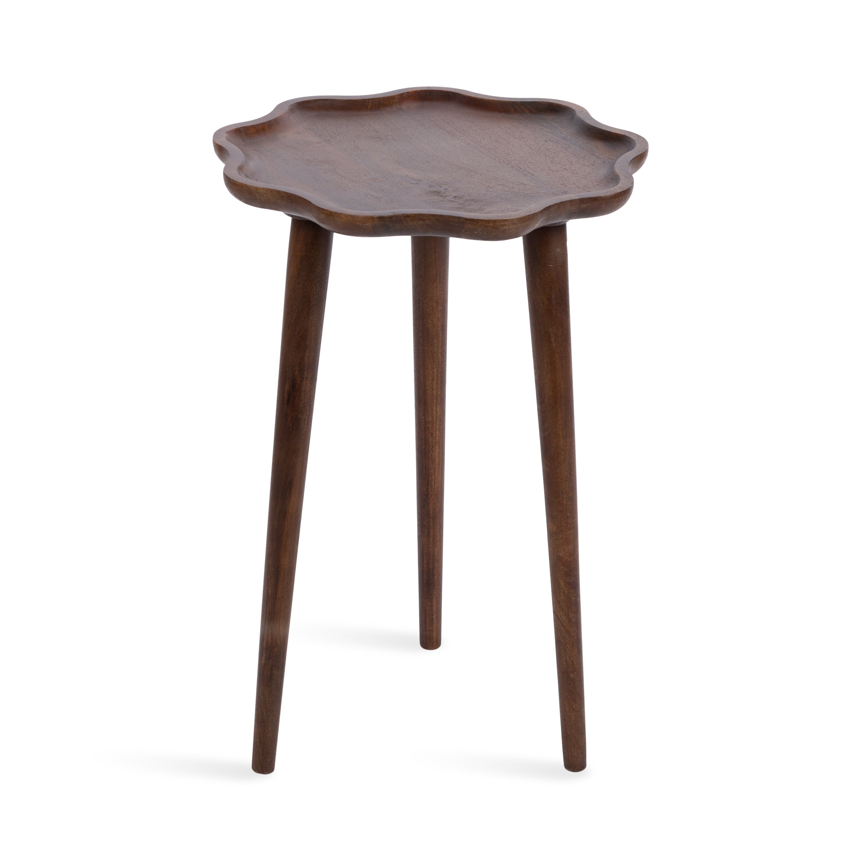 Scallop-Edge Side Table