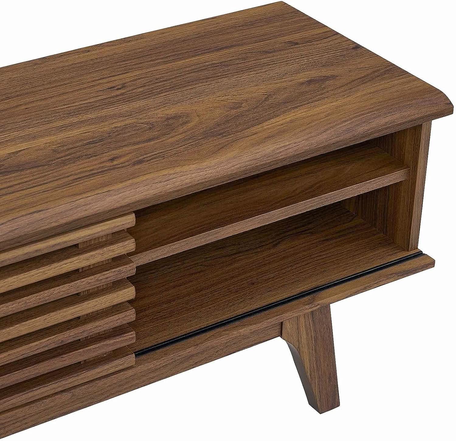 Walnut TV Console — 70"