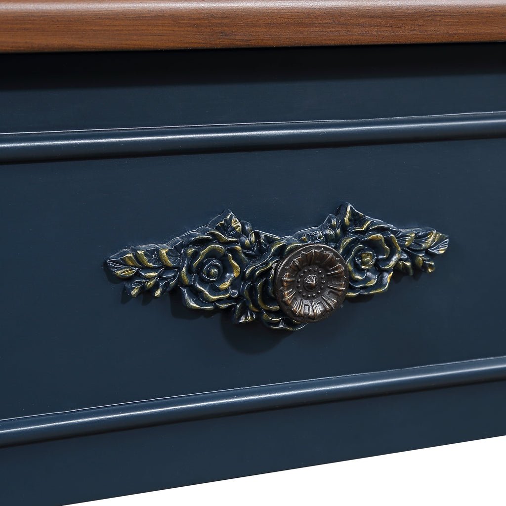 Curved Console Table with Drawers