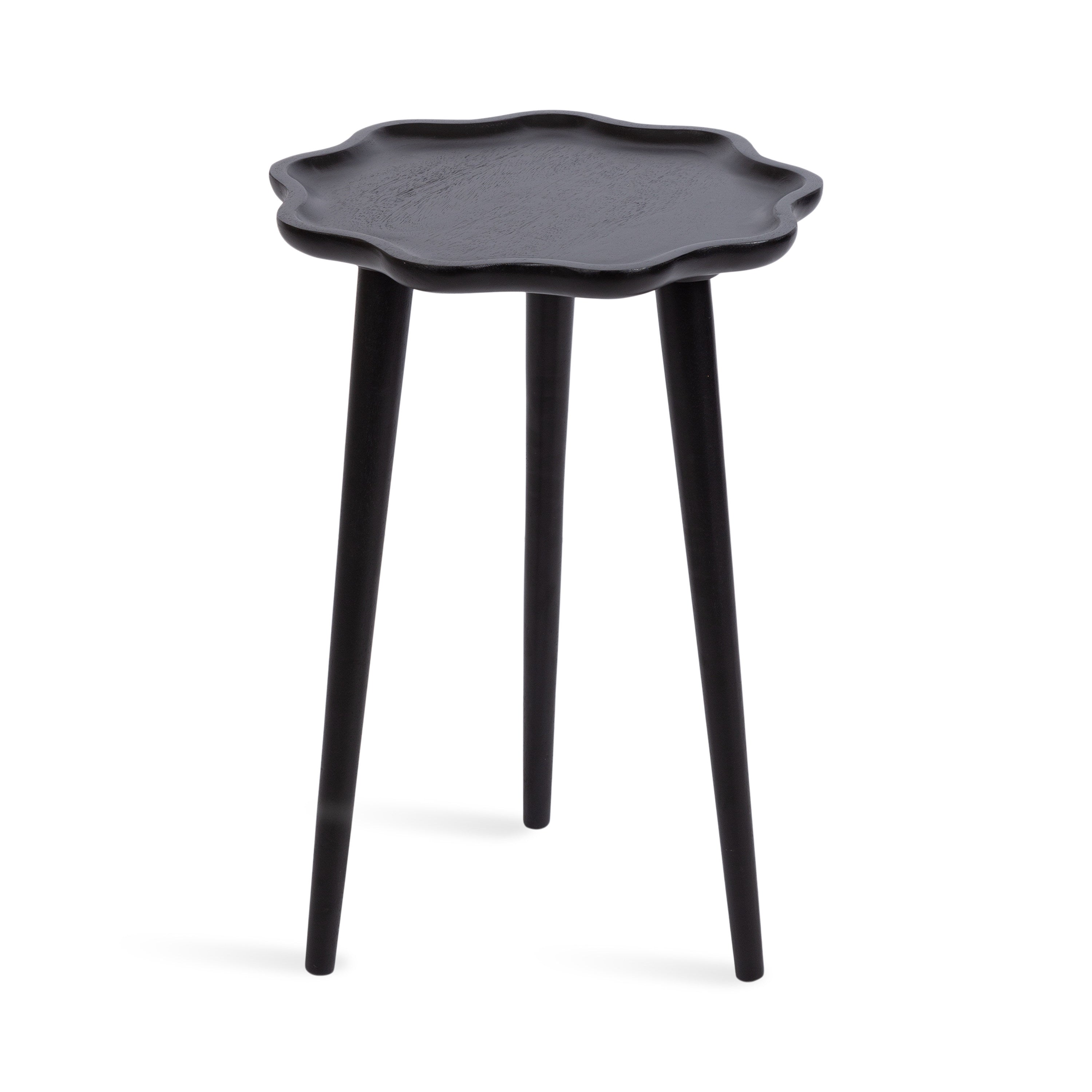 Scallop-Edge Side Table