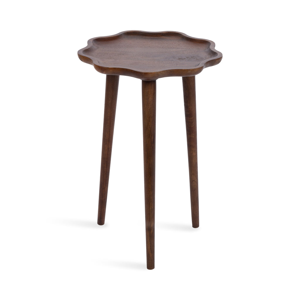 Scallop-Edge Side Table