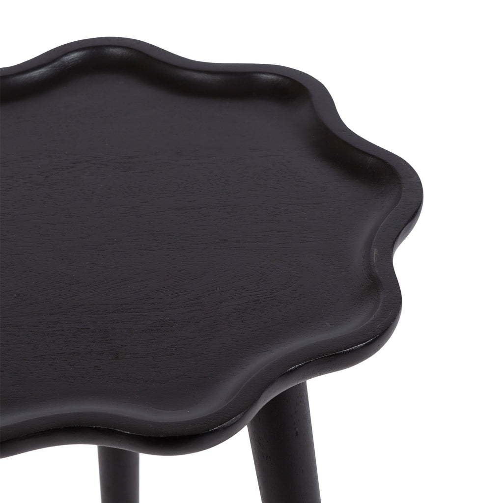 Scallop-Edge Side Table