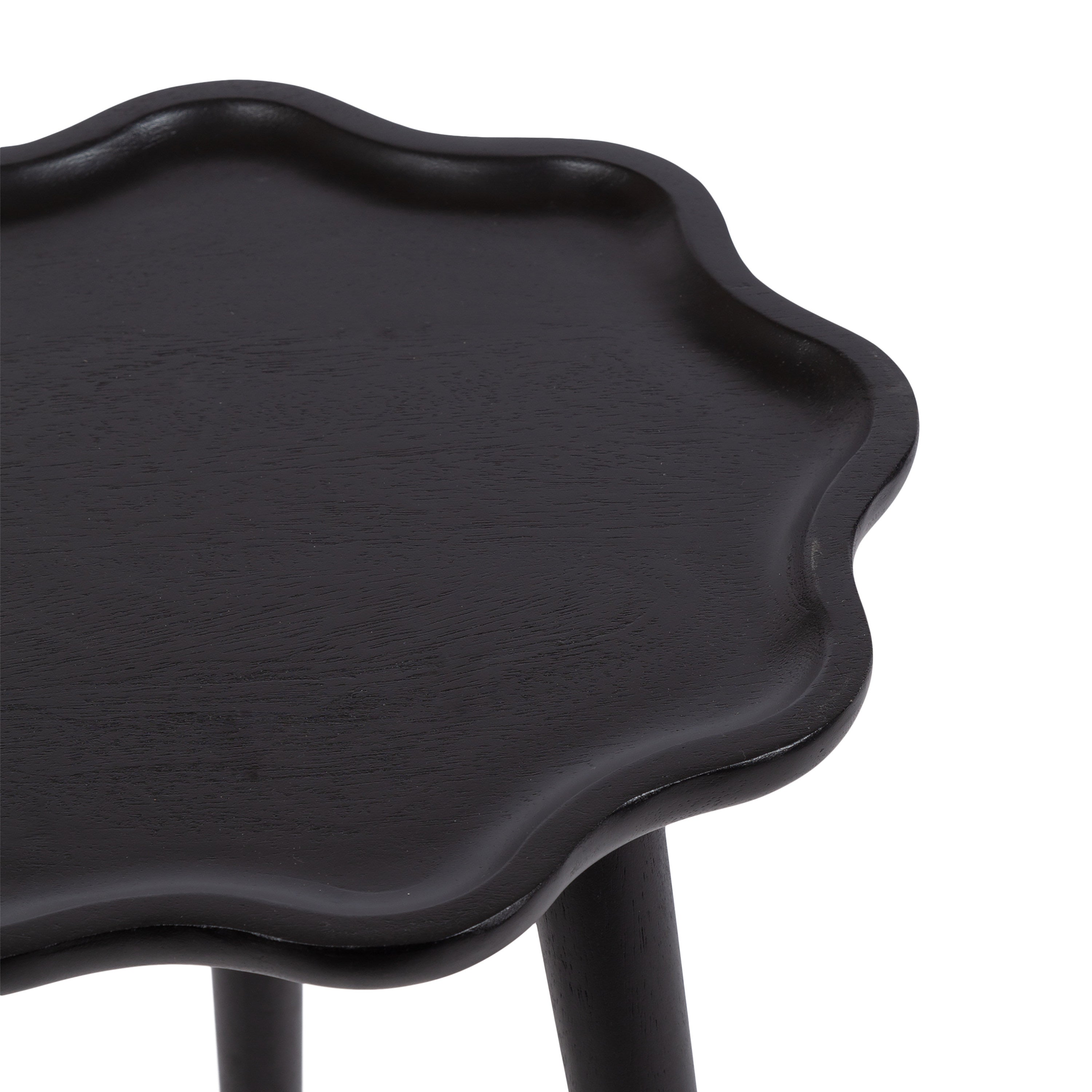Scallop-Edge Side Table