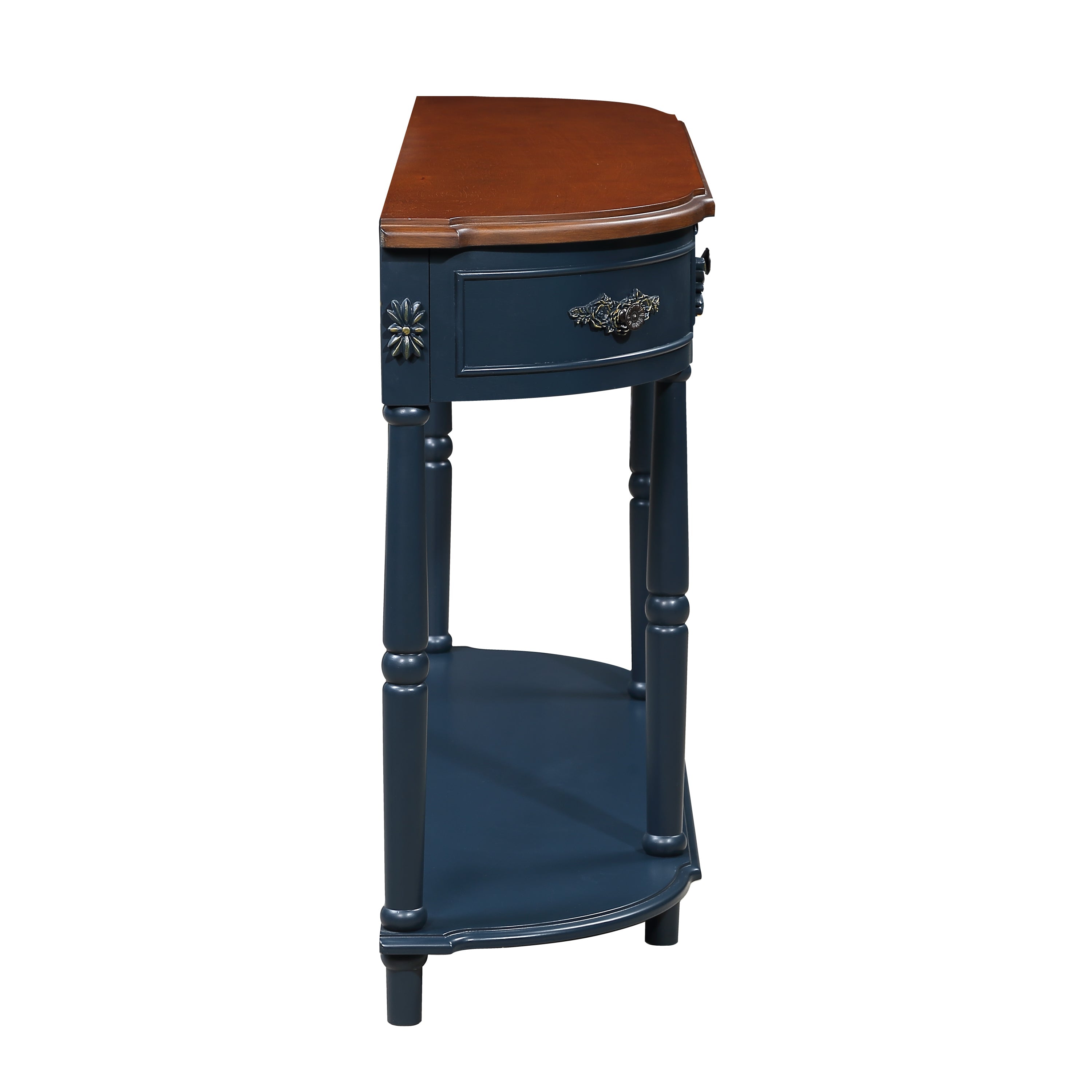 Curved Console Table with Drawers