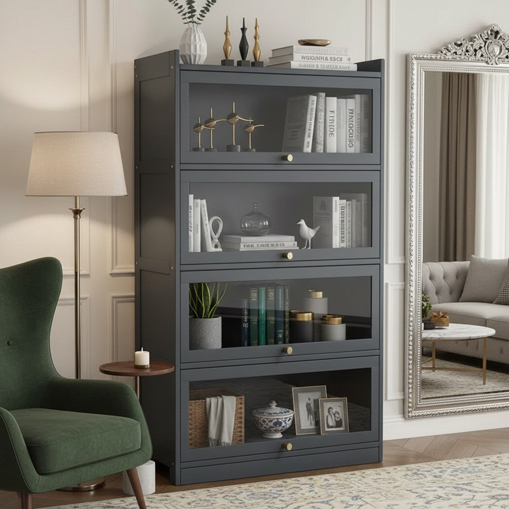 Four-Tier Bamboo Bookcase
