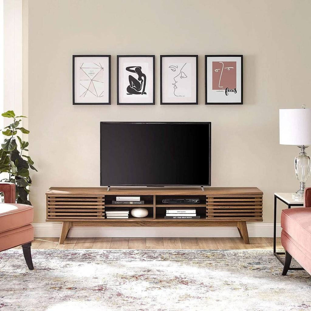 Walnut TV Console — 70"