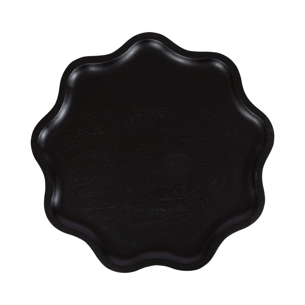 Scallop-Edge Side Table