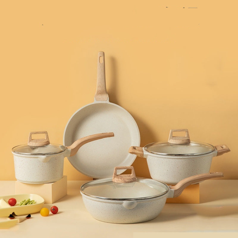 Beige Nonstick Sauté Pan
