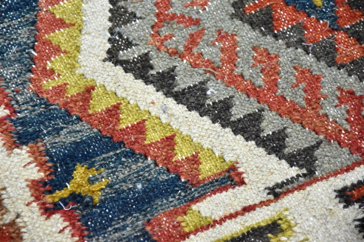 Kilim Wool Rug — Rust
