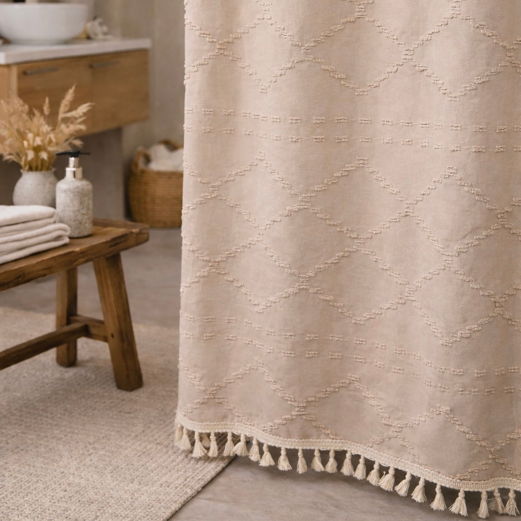 Valencia Tufted Shower Curtain