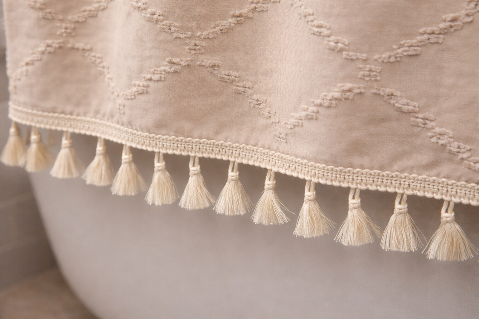 Valencia Tufted Shower Curtain