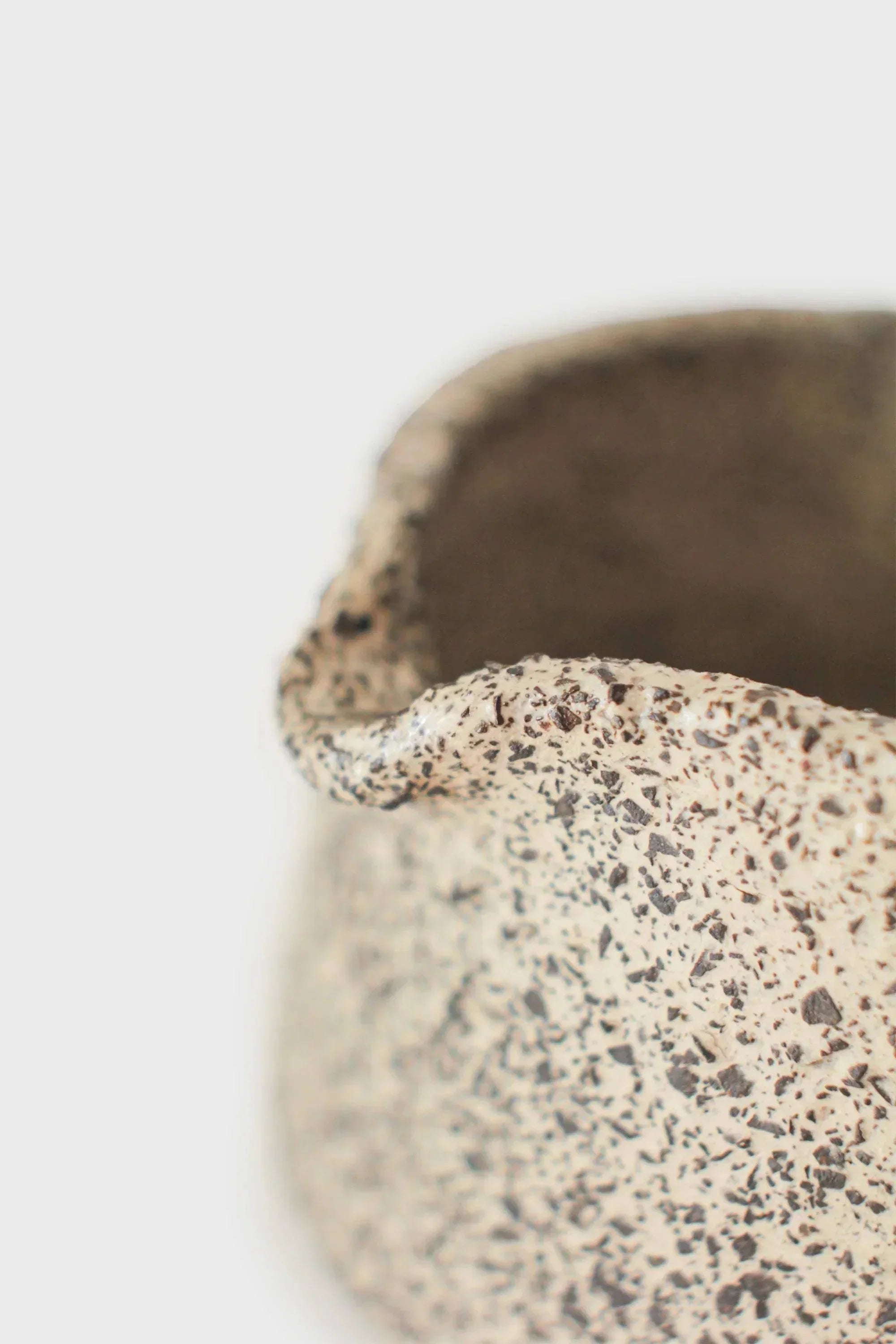Handcrafted Stoneware Pourer- Oats Collection