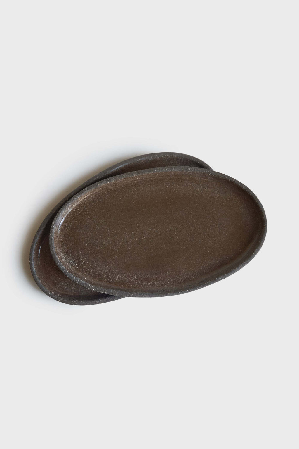 Handmade Oval Stoneware Serving Platter "Pumpernikel"