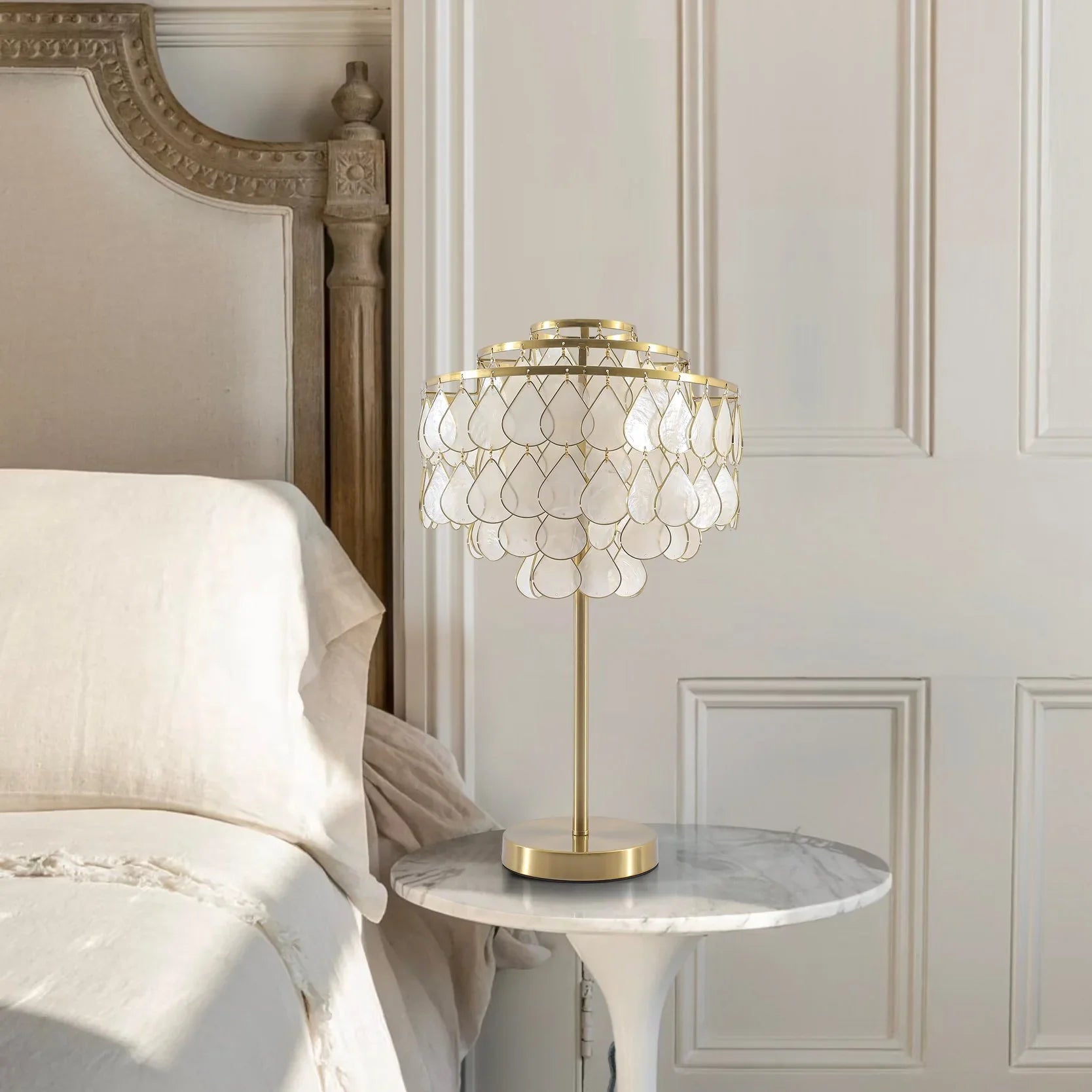 Capiz Shell Table Lamp