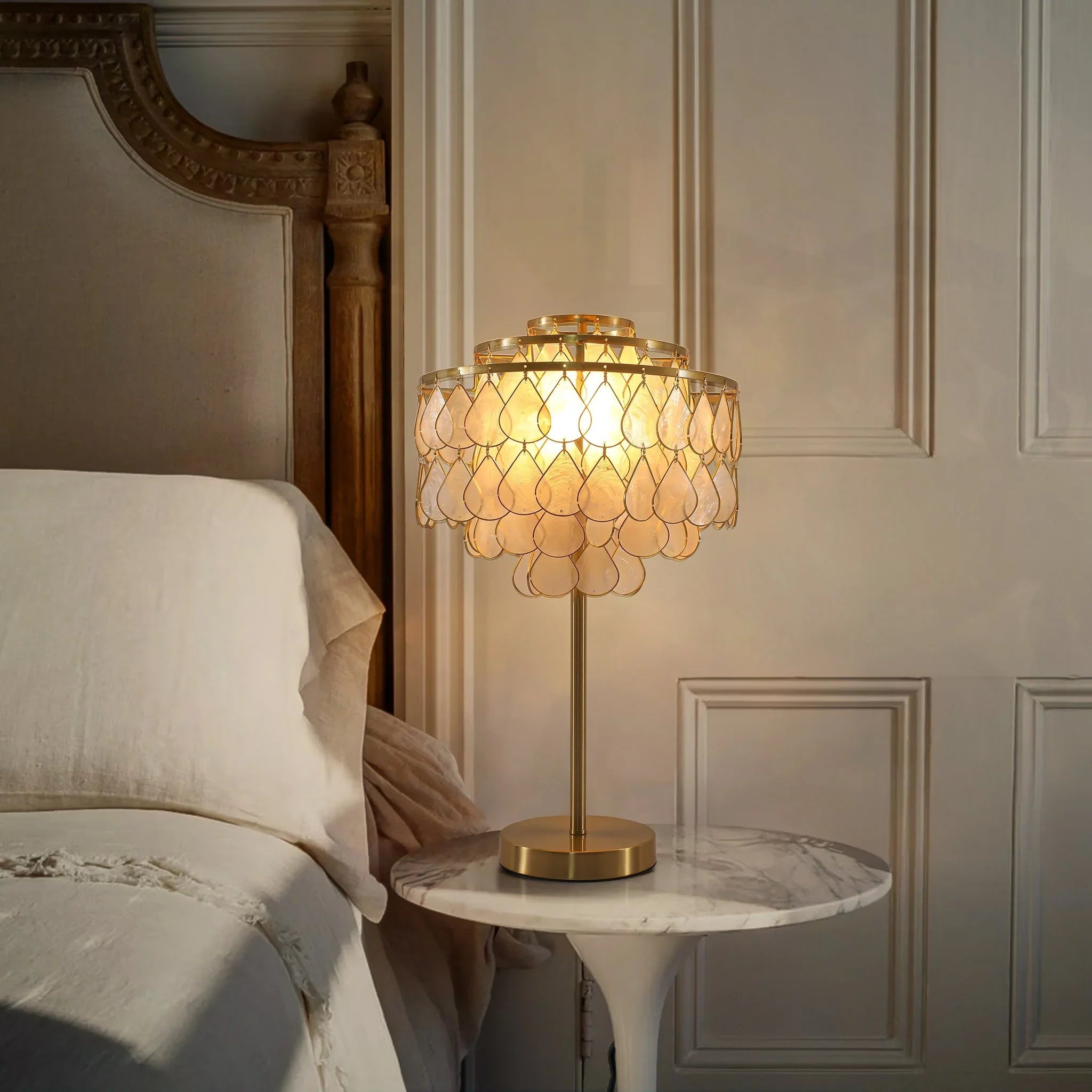 Capiz Shell Table Lamp