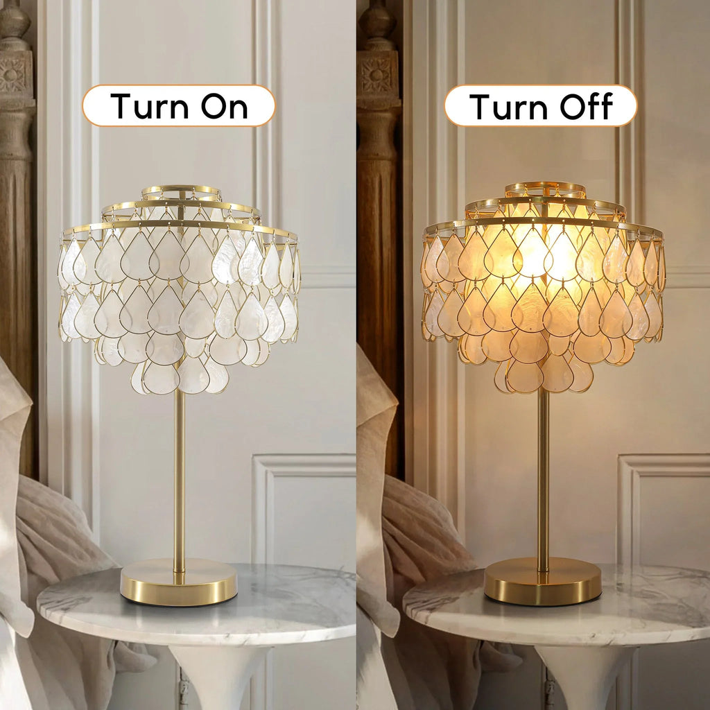 Capiz Shell Table Lamp