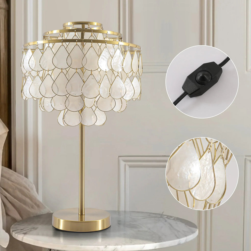 Capiz Shell Table Lamp
