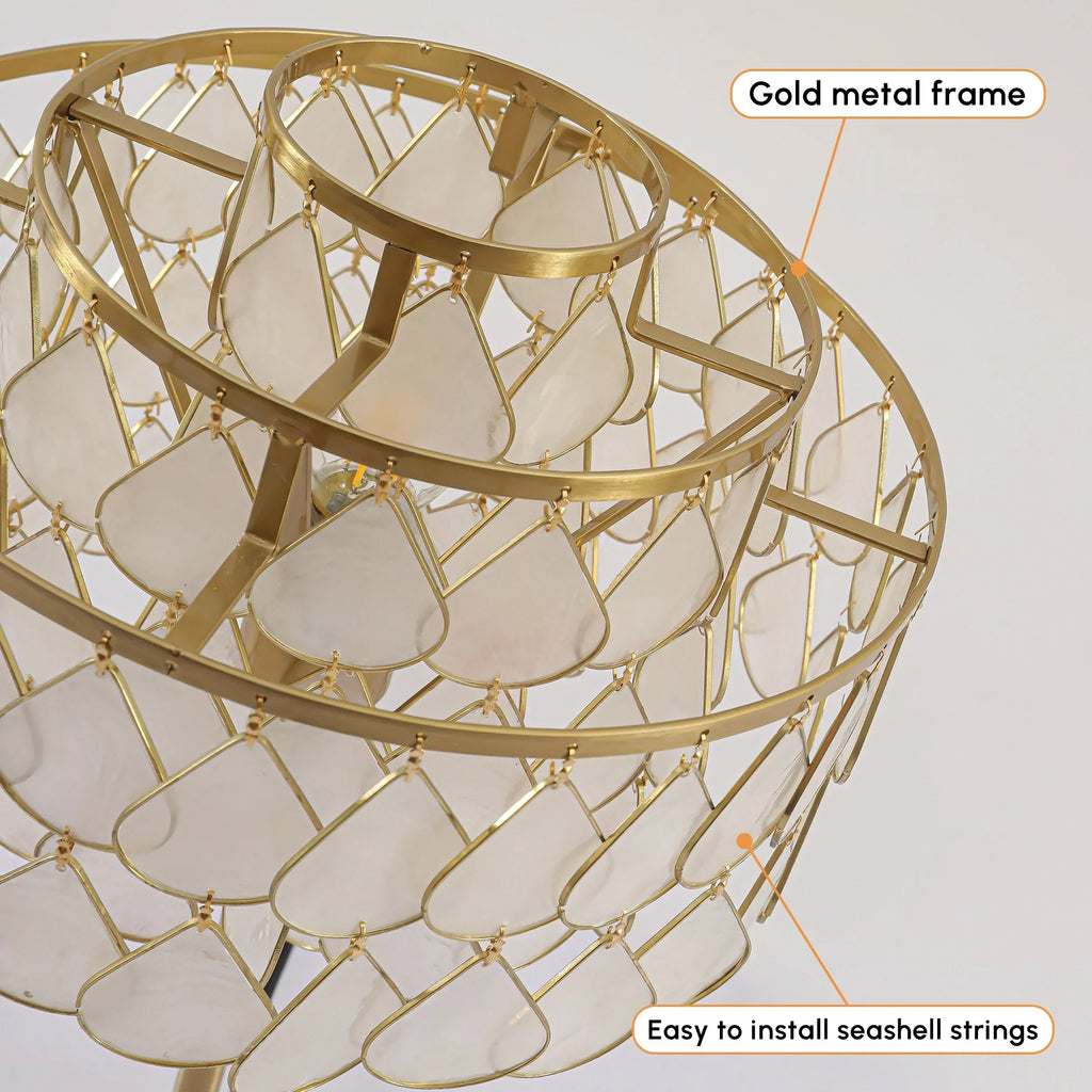 Capiz Shell Table Lamp
