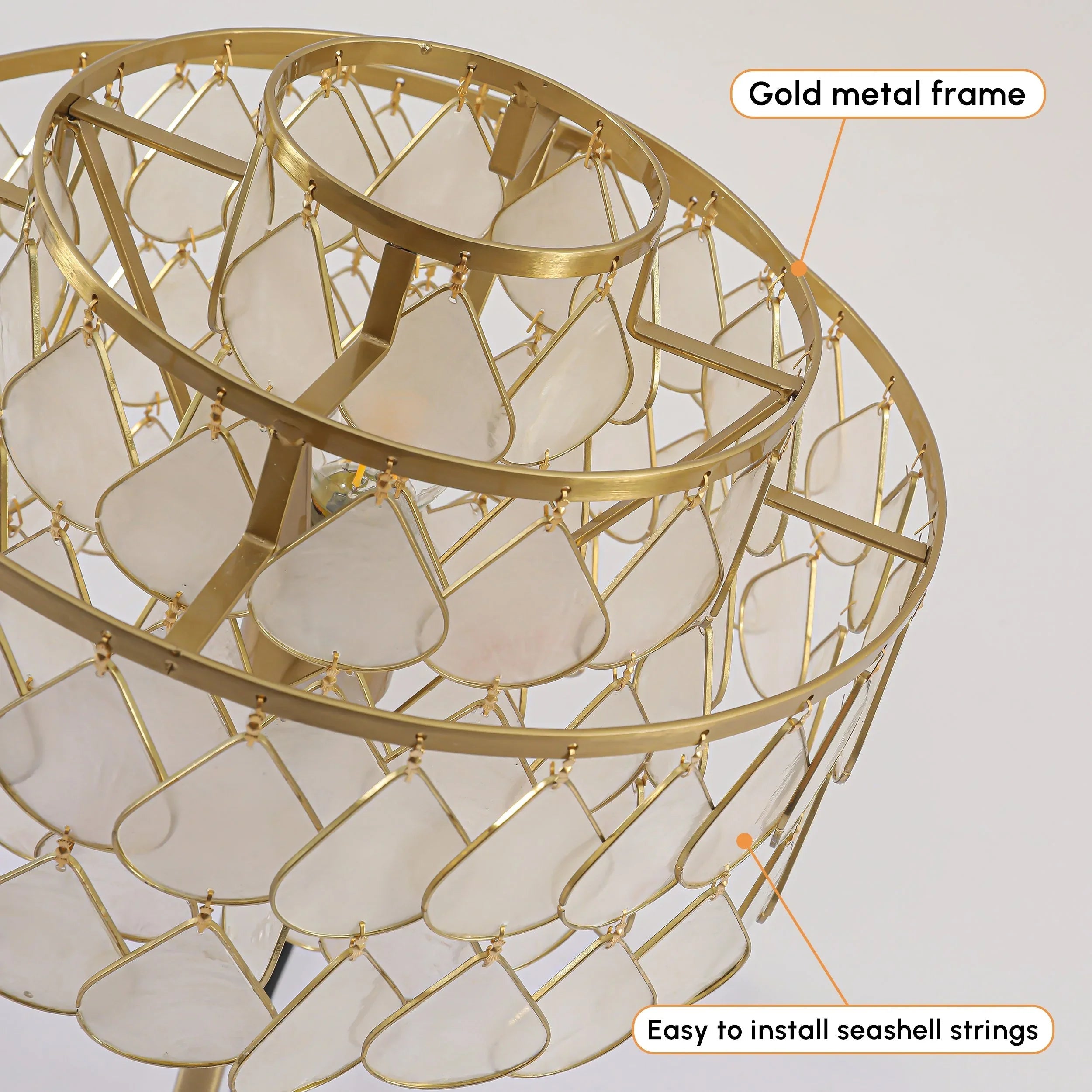 Capiz Shell Table Lamp