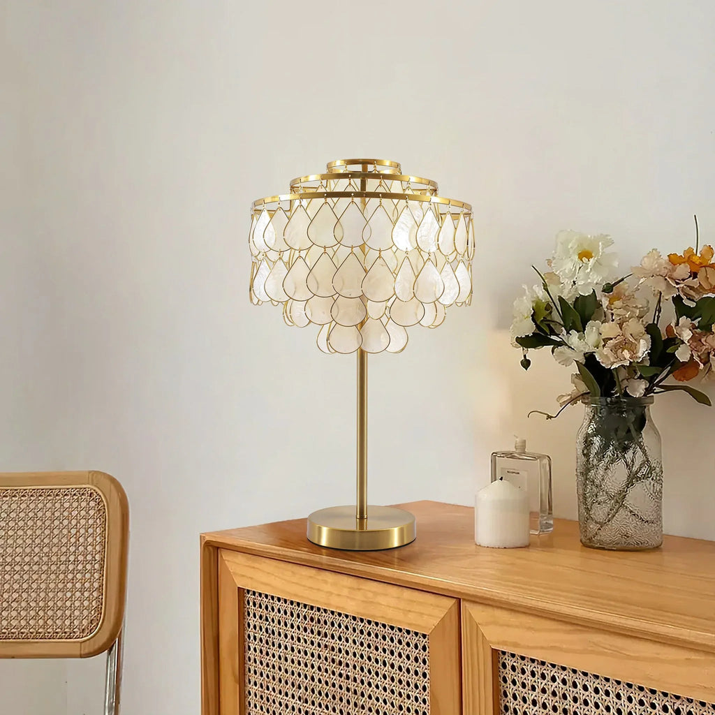Capiz Shell Table Lamp