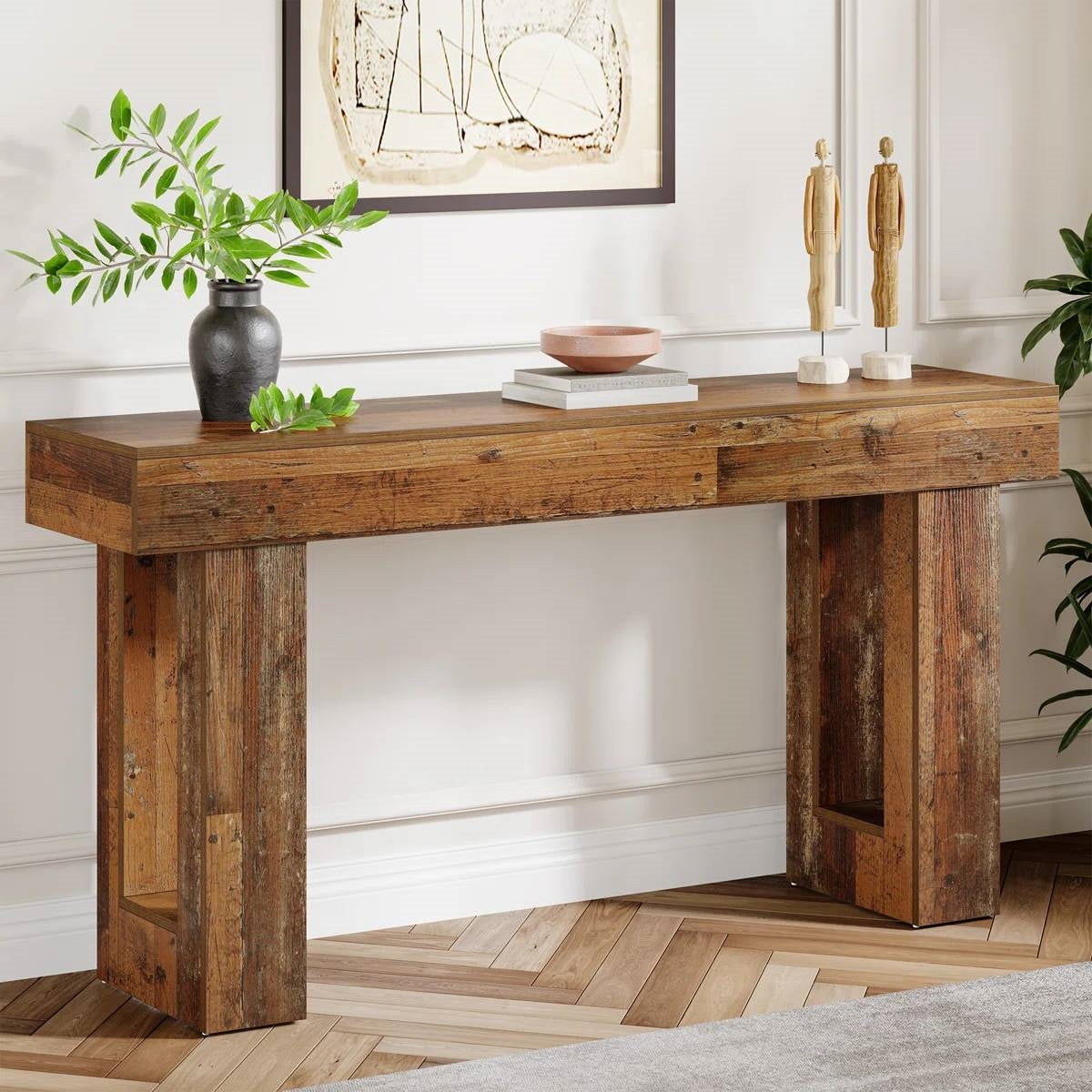 Narrow Console Table — Distressed