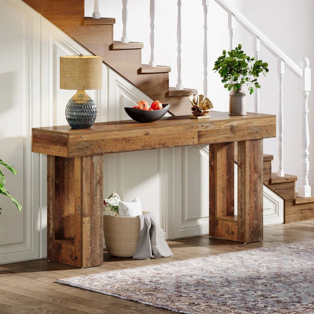 Narrow Console Table — Distressed