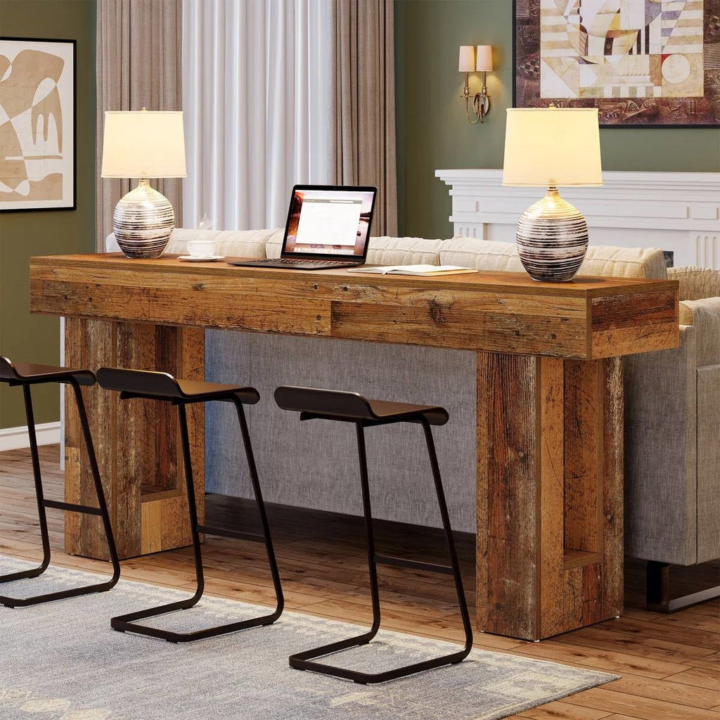 Narrow Console Table — Distressed