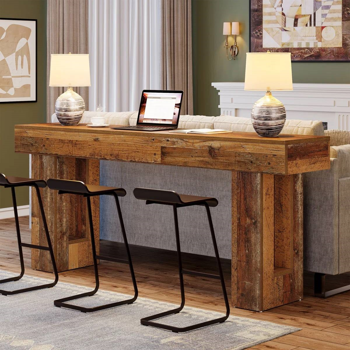 Narrow Console Table — Distressed