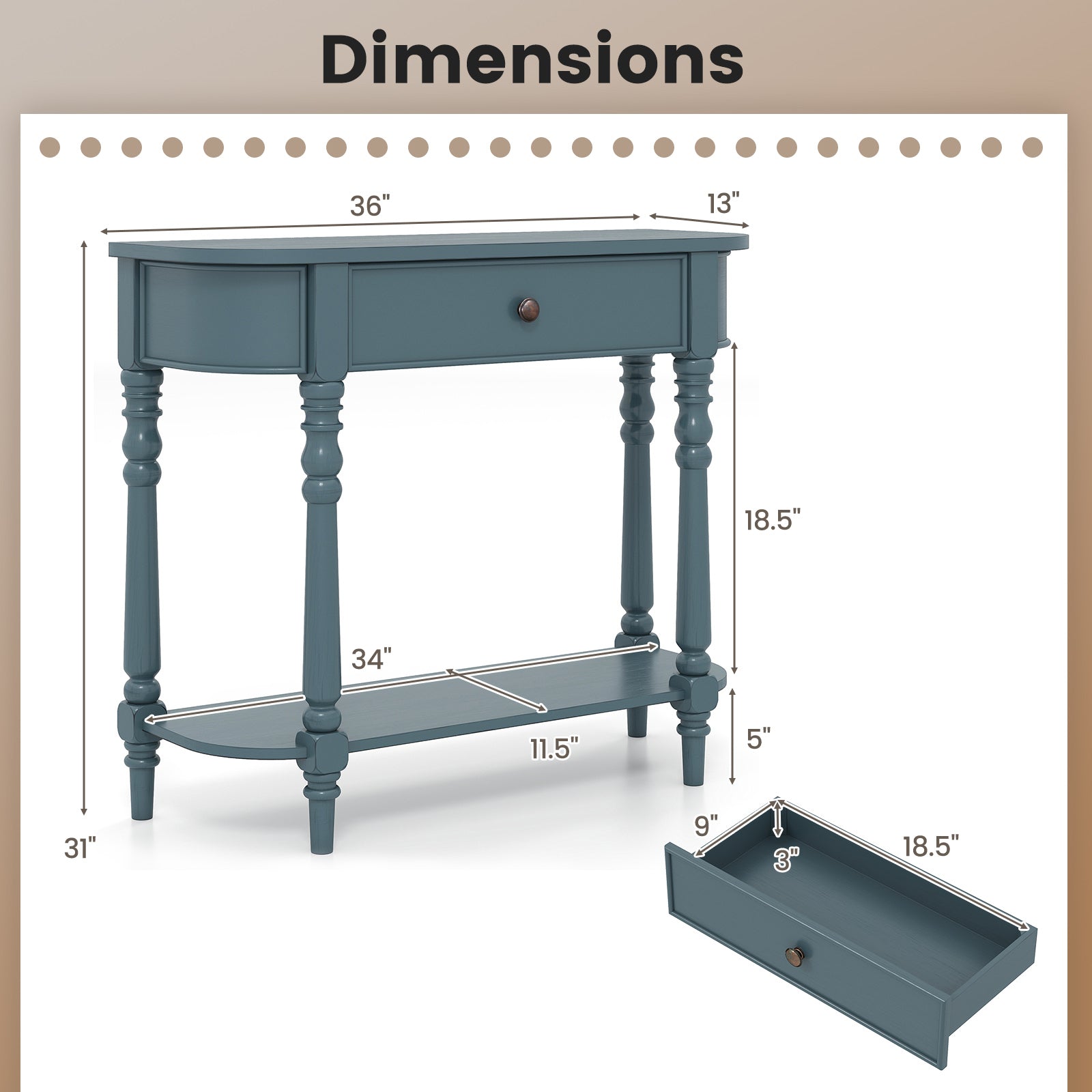 Two-Tier Console Table
