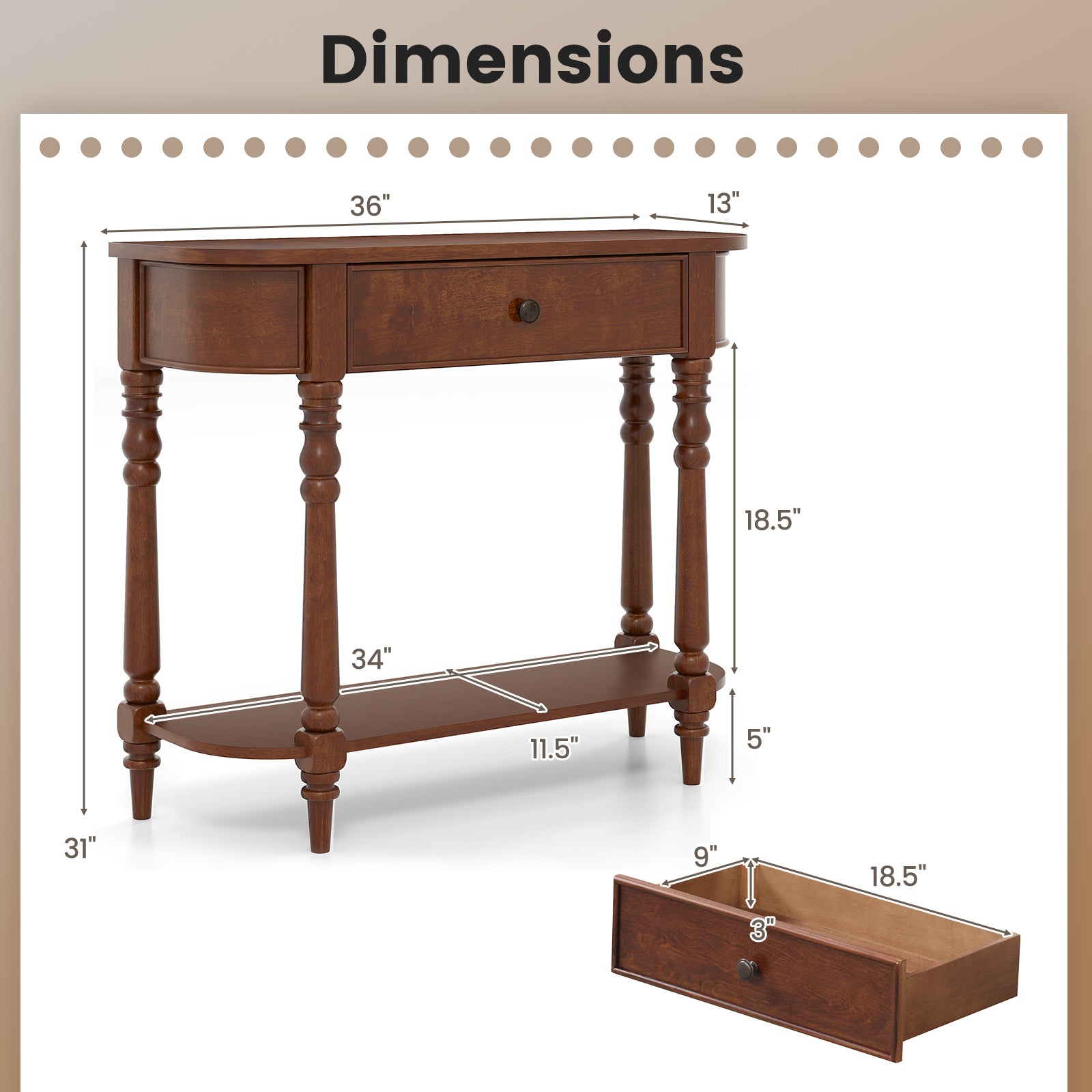 Two-Tier Console Table