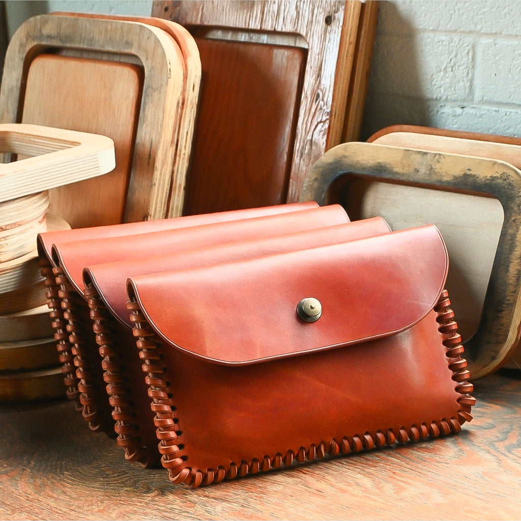 Gaucho Leather Clutch
