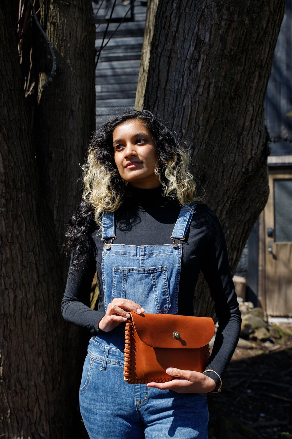 Gaucho Leather Clutch