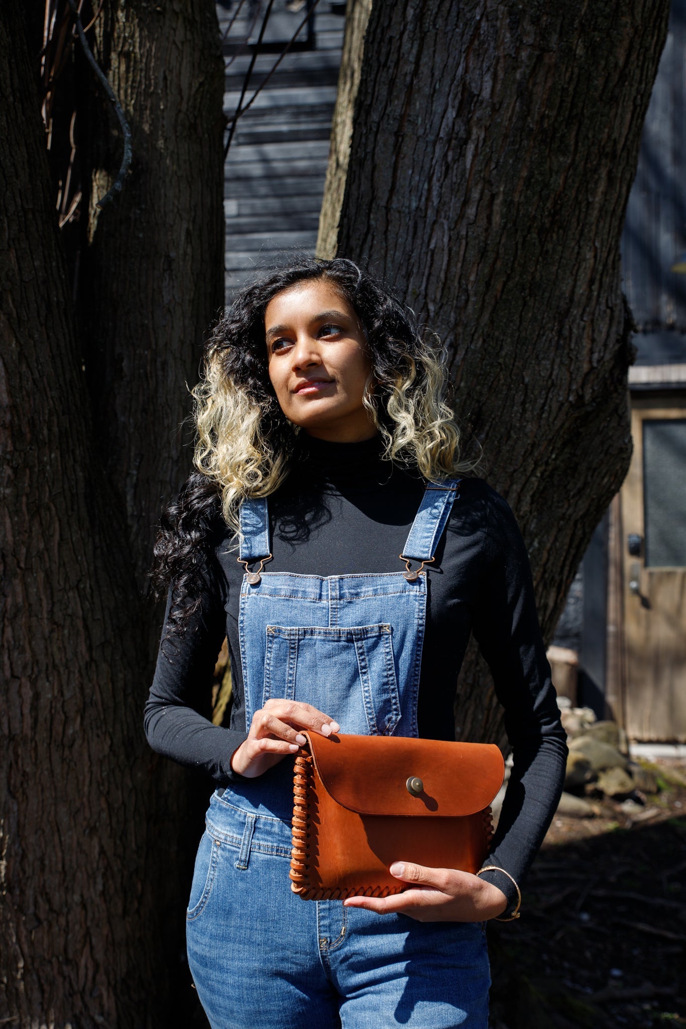Gaucho Leather Clutch