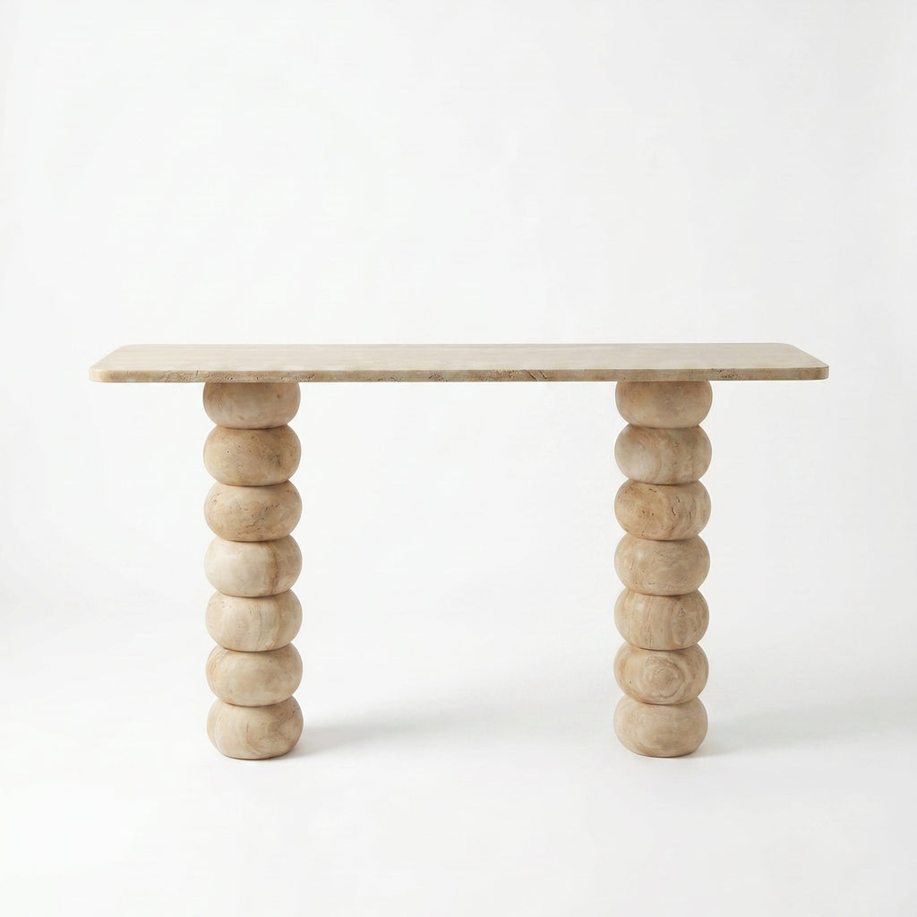 Travertine Console