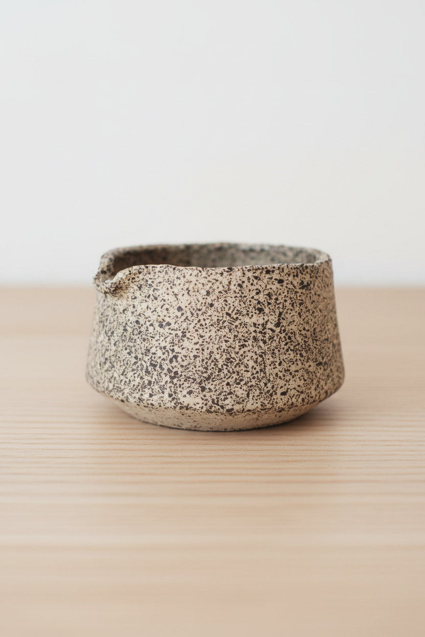 Handcrafted Stoneware Pourer- Oats Collection