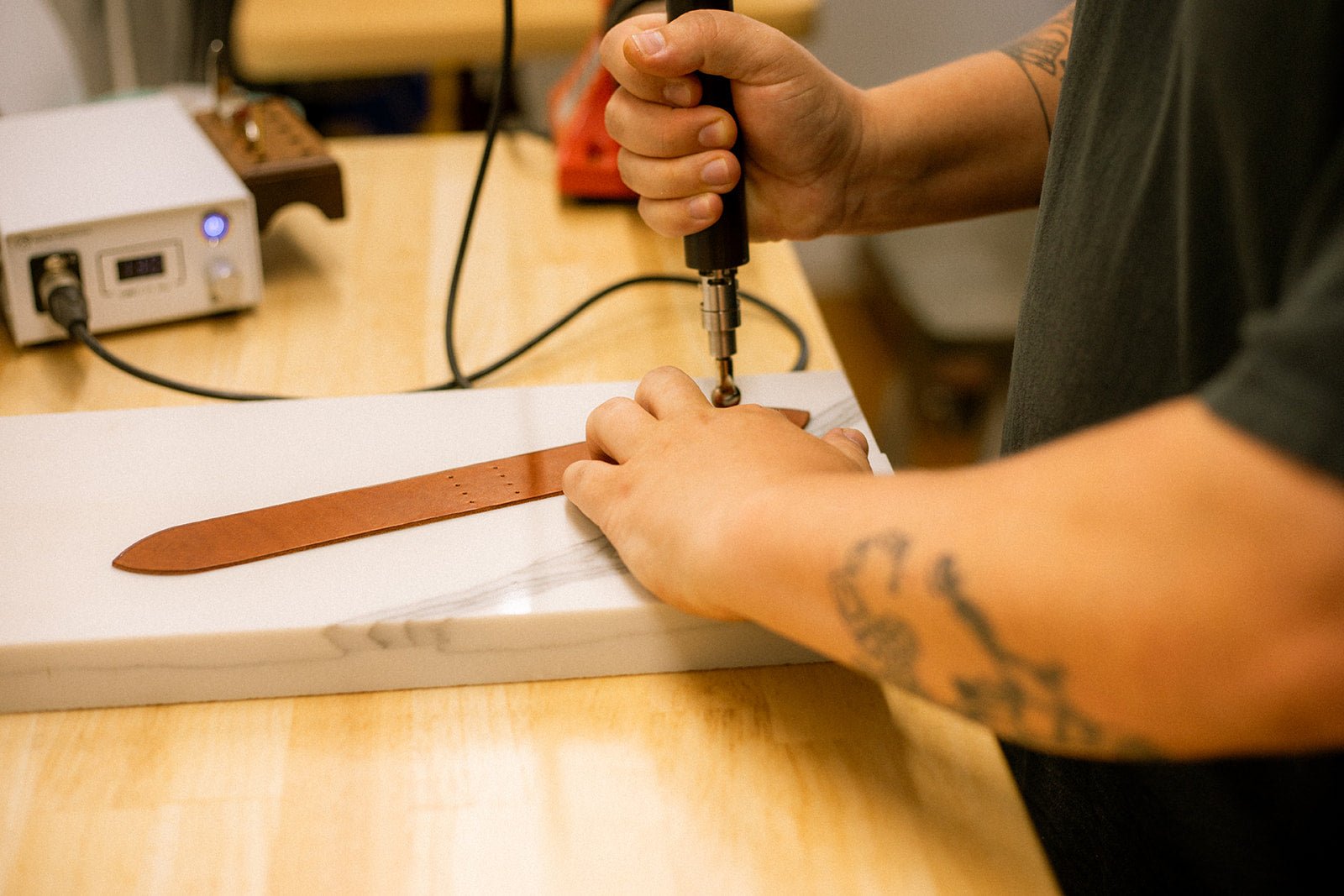 Full-Grain Leather Bookmark