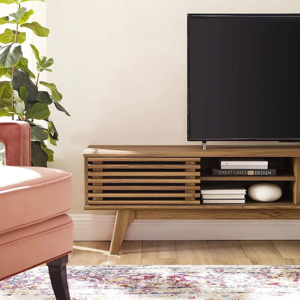 Walnut TV Console — 70"