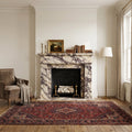 Fluted Marble Fireplace Mantel