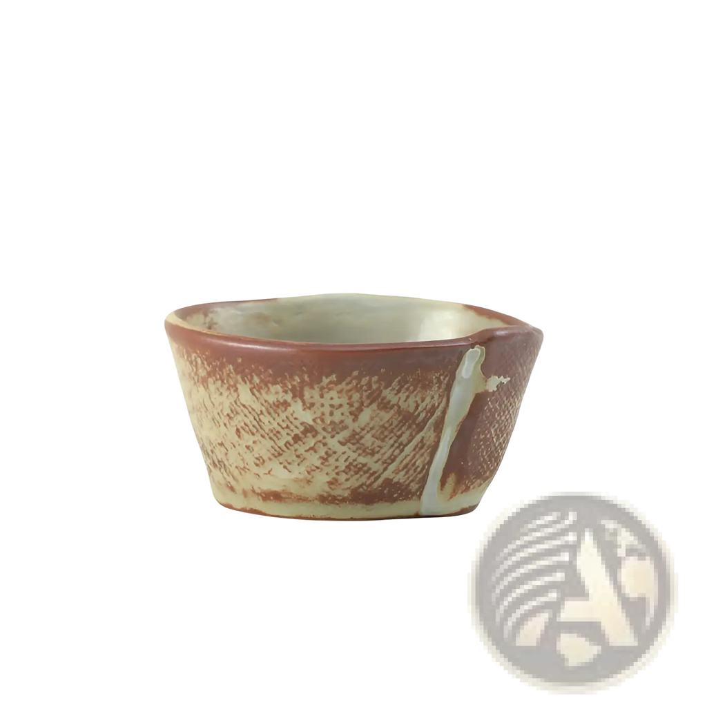 Ceramic Rice Bowl Retro Handcrafted Textured Soup Bowl