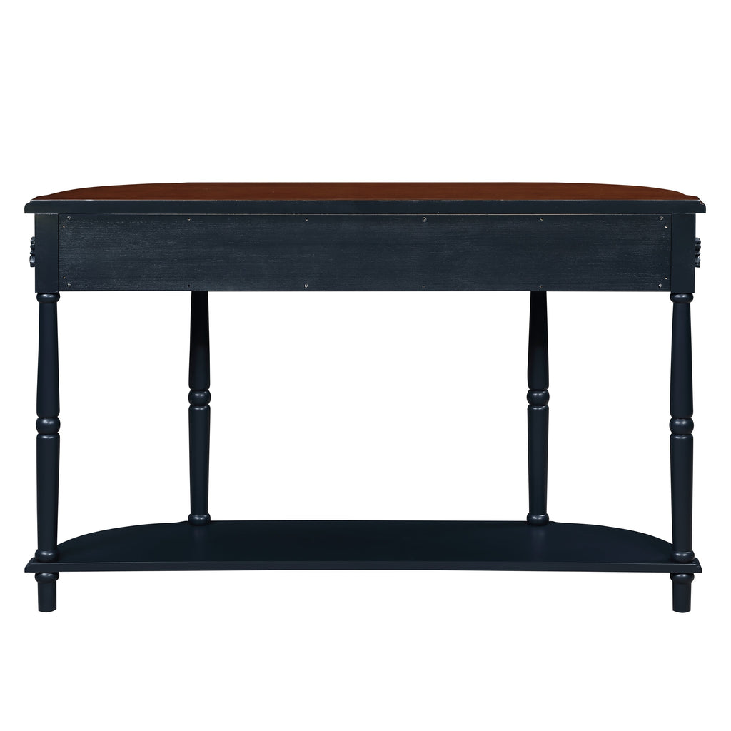 Curved Console Table with Drawers