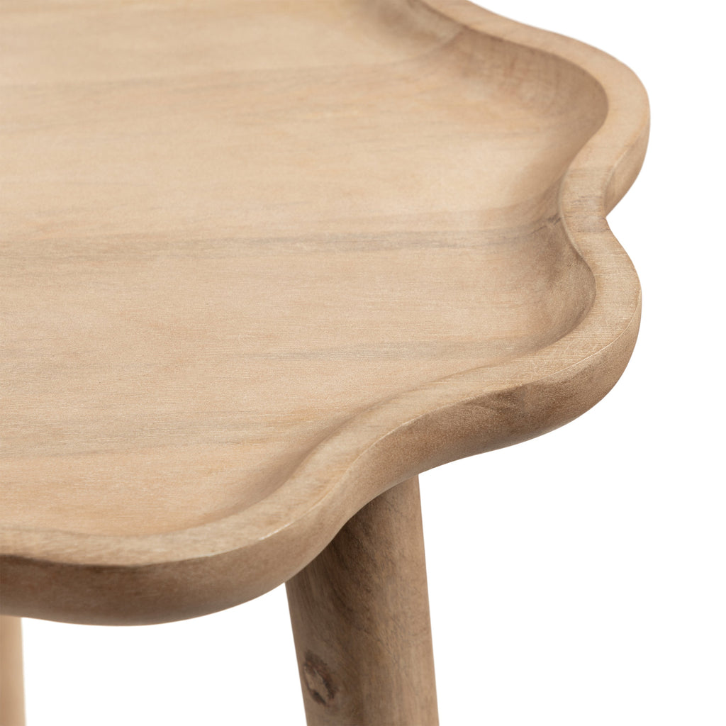 Scallop-Edge Side Table