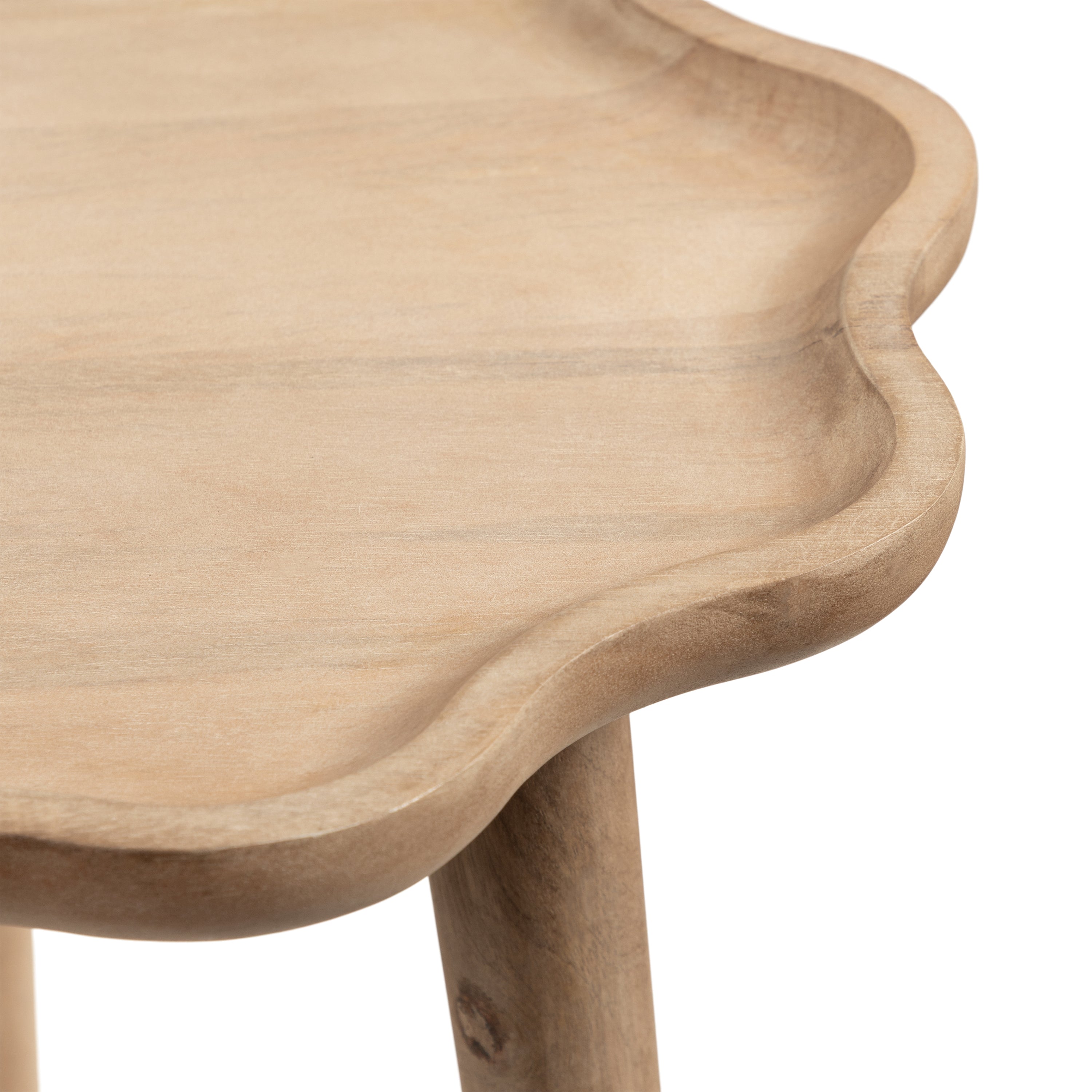 Scallop-Edge Side Table
