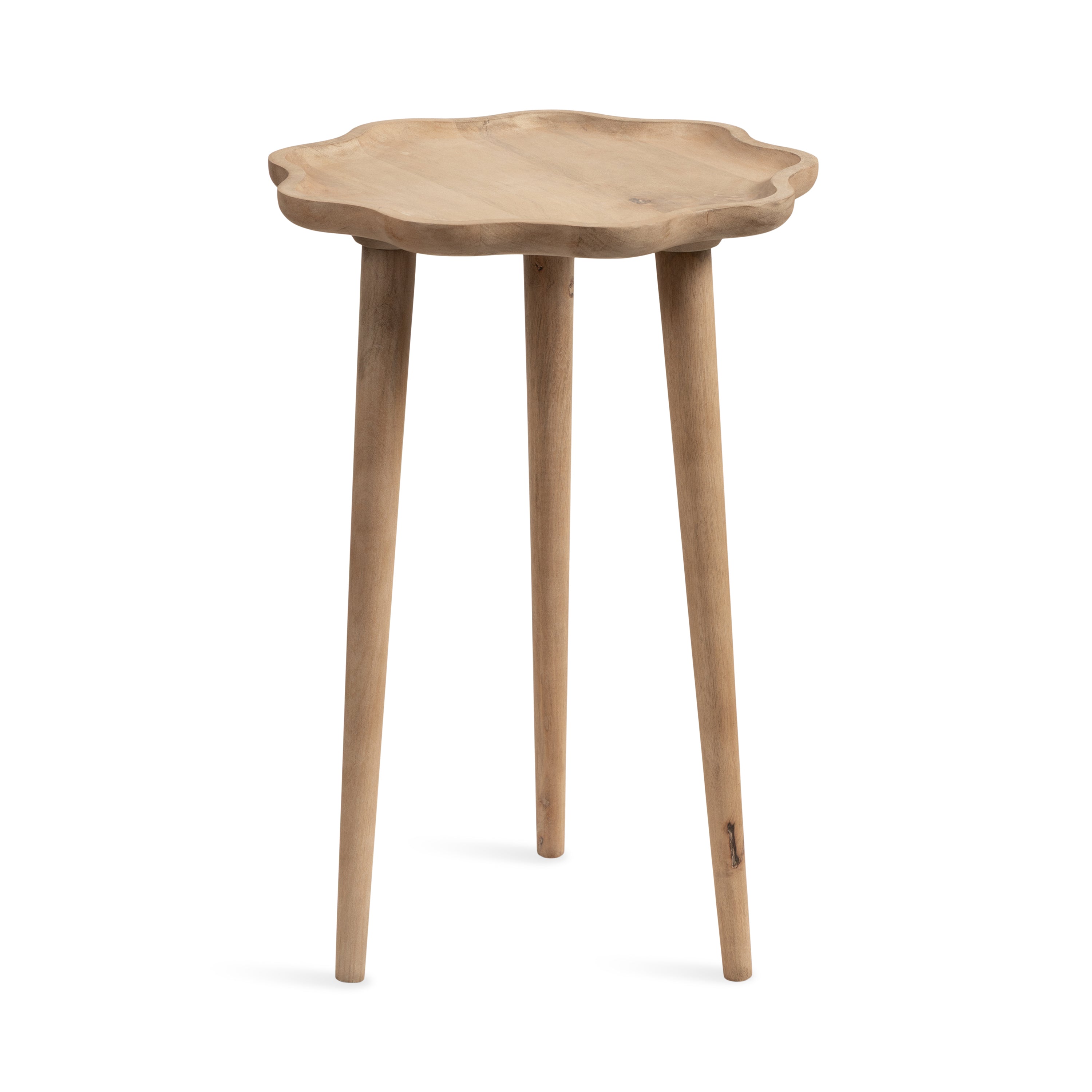 Scallop-Edge Side Table